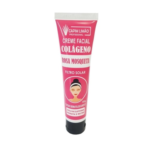 Imagem de Creme Facial Capim Limão Colágeno e Rosa Mosqueta 40g