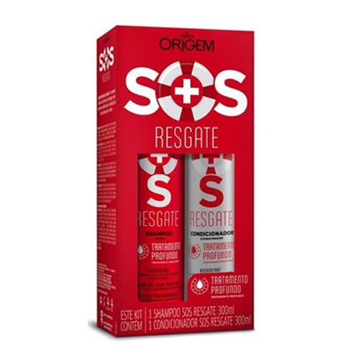 Imagem de Kit Nazca Origem S.O.S Resgate shampoo, 300mL + condicionador, 300mL