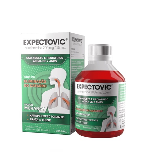 Imagem de Expectovic 13,33mg/mL, caixa com 1 frasco com 120mL de xarope