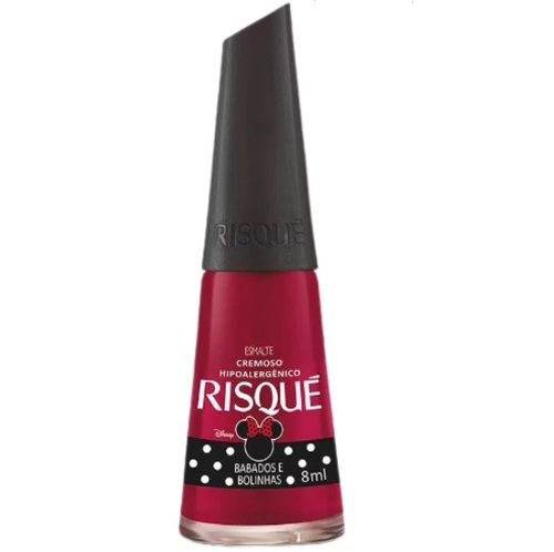 Imagem de Esmalte Cremoso Risqué Disney Minnie babados e bolinhas