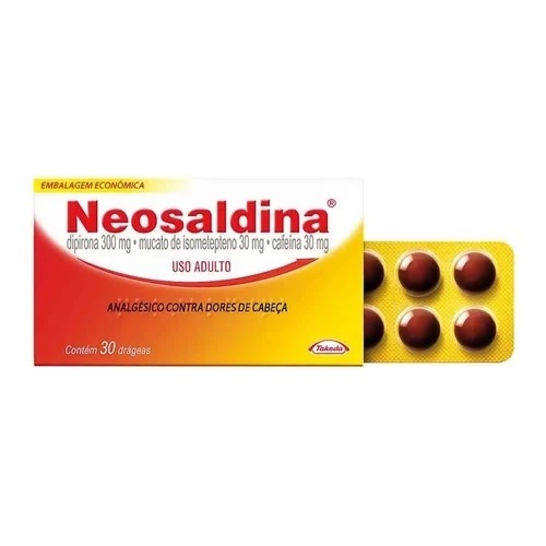 30mg + 300mg + 30mg, caixa com 30 drágeas