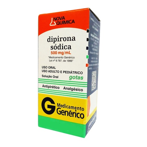 Comprar Dipirona Monoidratada Nova Química 500mg/mL, Caixa Com 1 Frasco ...