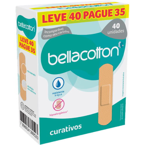 Curativo Bellacotton bege, leve 40 pague 35