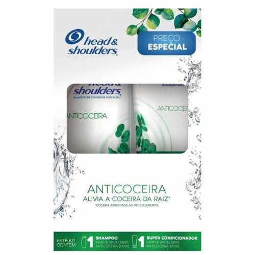 Imagem de Kit Head & Shoulders Anticoceira shampoo com 200mL + condicionador com 170mL