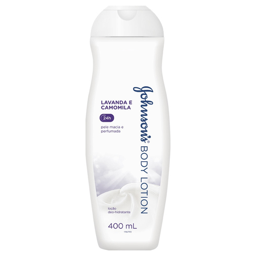 Imagem de Loção Deo-hidratante Johnson's Body Lotion lavanda e camomila, 1 unidade com 400mL