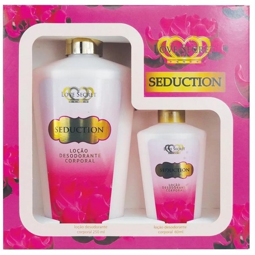 Imagem de Kit Love Secret Seduction loção hidratante corporal com 250mL + sabonete líquido com 200mL