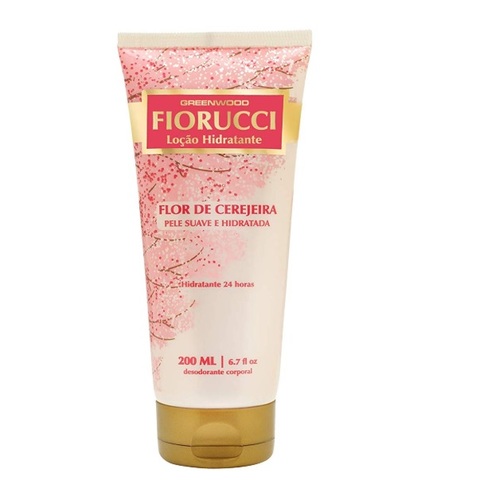 Imagem de Loção Hidratante Corporal Fiorucci flor de cerejeira com 200mL