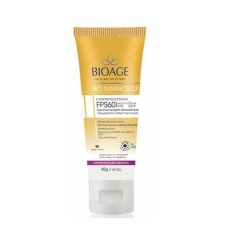 Imagem de Protetor Solar Facial Antienvelhecimento Bioage Bio Sun Protect Fps 60, bege médio, 45g