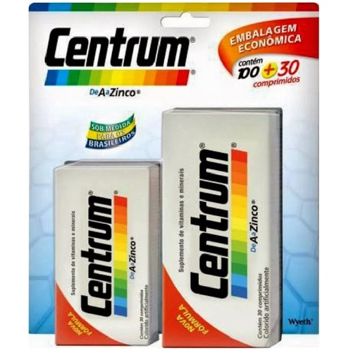 frasco com 100 comprimidos + frasco com 30 comprimidos