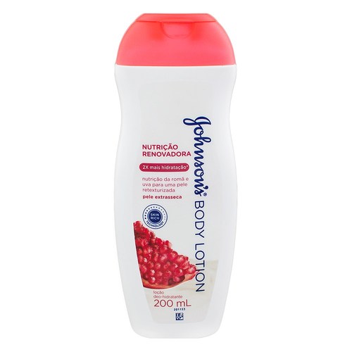 Imagem de Loção Deo-hidratante Johnson's Body Lotion uva e romã, 1 unidade com 200mL