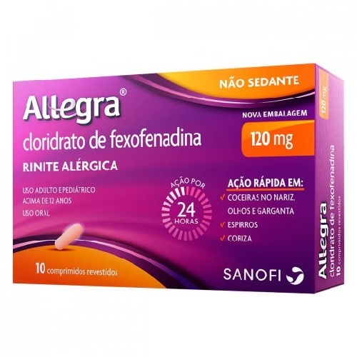 Comprar Allegra Comprimido 120mg Caixa Com 10 Comprimidos Revestidos Cr