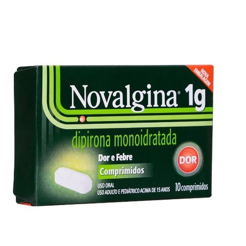 Comprar Novalgina Comprimido 1g, Caixa Com 10 Comprimidos | CR