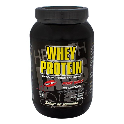 Imagem de 100% Whey Protein Health Labs baunilha com 900g