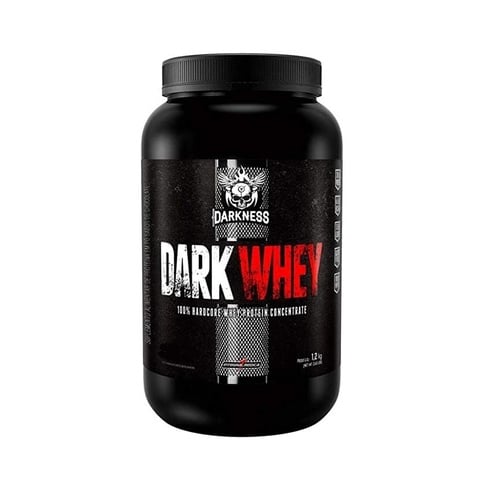 Imagem de Dark Whey Darkness morango, pote com 1,2Kg