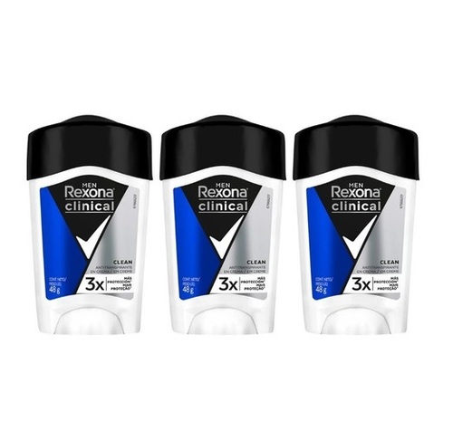 clean, creme, leve 3 e pague 2 com 48g cada