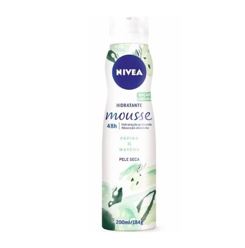 Imagem de Mousse Hidratante Corporal Nivea pepino e matcha com 200mL