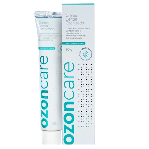 Imagem de Creme Dental Ozonizado Philozon Ozoncare menta refrescante, sem flúor, 1 unidade com 90g