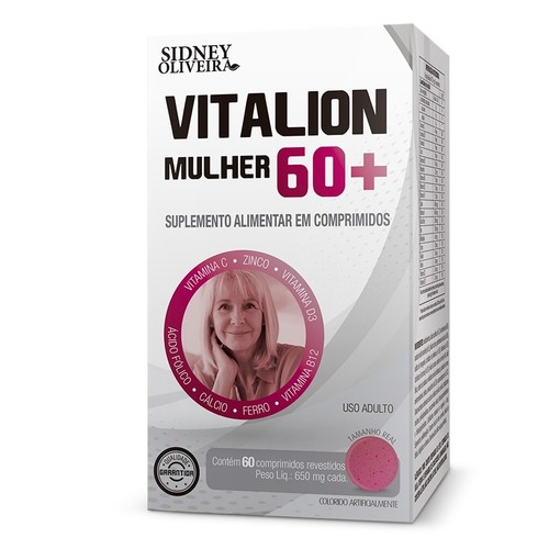 vitalion mulher 60 sidney oliveira caixa com 60 comprimidos