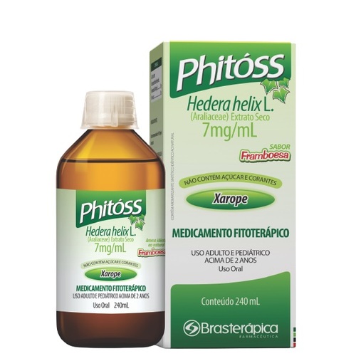 Imagem de Phitóss 7mg/mL, caixa com 1 frasco com 240mL de xarope + copo dosador