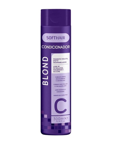 Imagem de Condicionador Desamarelador Soft Hair Blond 300mL