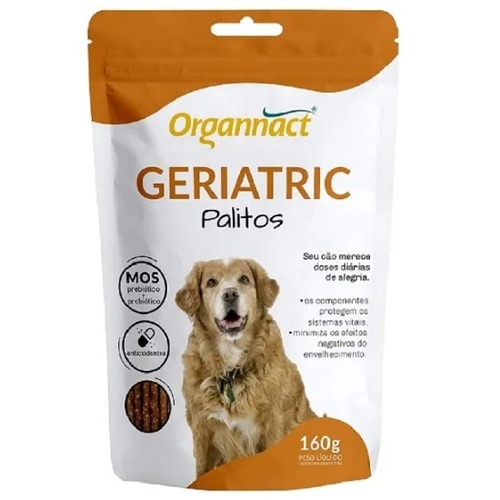 Imagem de Geriatric Dog Organnact para Cães Idosos palitos, sachê com 160g