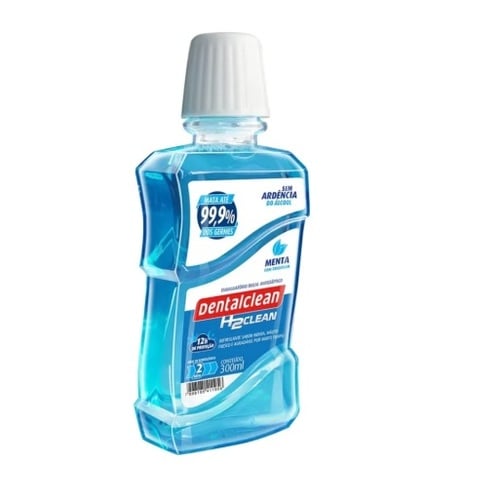 Imagem de Enxaguatório Bucal Dentalclean H2clean menta, 300mL