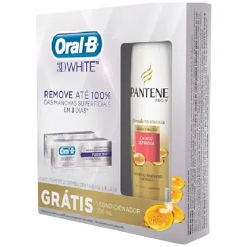 2 unidades com 108g cada+ condicionador Pantene, cachos definidos, 1 unidade com 200mL