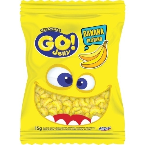 banana plátano, pacote com 15g