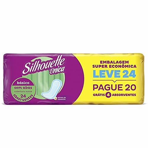 Absorvente Silhouette Única sem abas, suave, leve 24 pague 20