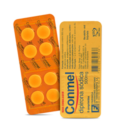 Imagem de Conmel 500mg, blíster com 8 comprimidos