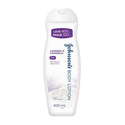 Imagem de Loção Deo-hidratante Johnson's Body Lotion lavanda e camomila, leve 400mL e pague 320mL