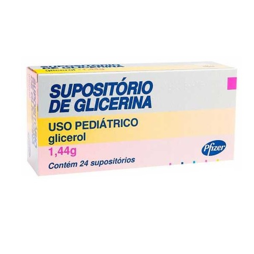 1,44g, caixa com 24 supositórios, uso infantil