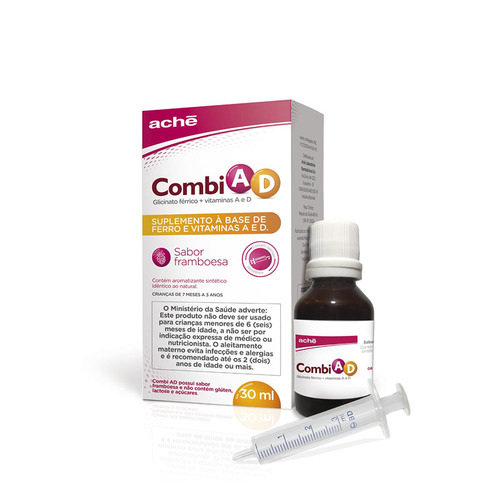 caixa contendo 1 frasco com 30mL de solução de uso oral + 1 pipeta
