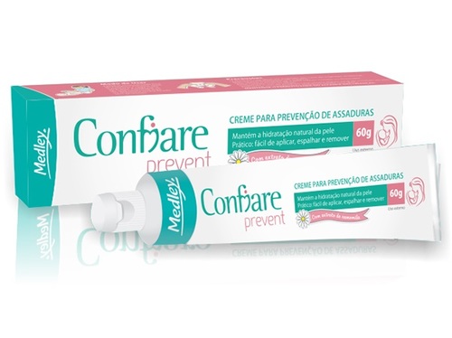 Imagem de Confiare 100.000UI/g + 200mg/g, caixa com 1 bisnaga com 60g de pomada de uso dermatológico﻿