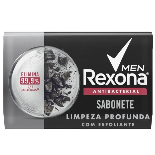 Imagem de Sabonete Rexona Men Antibacterial Limpeza Profunda barra, 1 unidade com 84g