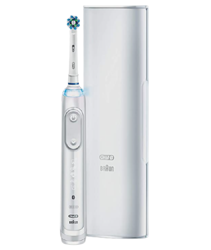 Imagem de Escova Elétrica Recarregável Oral-B Genius X sortida com 1 unidade + refil, sortida com 2 unidades + carregador portátil, bivolt