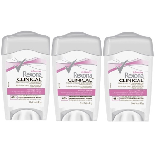 cream stick, 3 unidades com 48g cada
