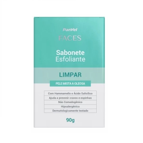 Imagem de Sabonete Esfoliante Panvel Faces barra, 90g