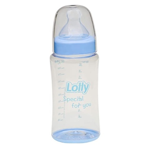 Imagem de Mamadeira Lolly Big Special 6+ meses, capacidade de 350mL, azul