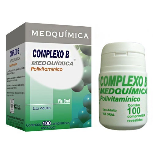 Imagem de Complexo B Medquímica caixa com 100 comprimidos revestidos