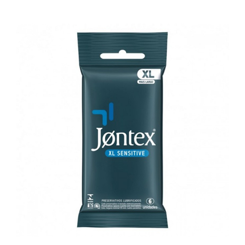 Imagem de Preservativo Jontex XL, sensitive, pacote com 6 unidades