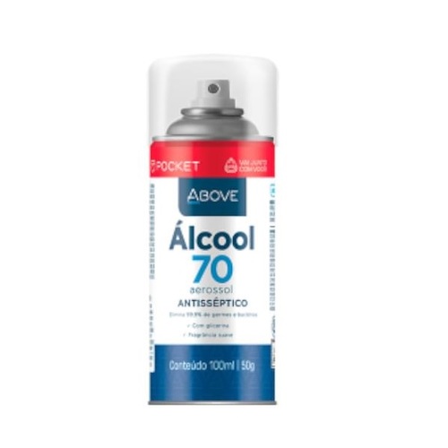 Imagem de Álcool Gel 70% Above frasco aerossol com 100mL de solução de uso dermatológico