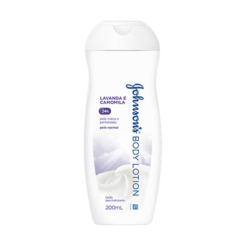 Imagem de Loção Deo-hidratante Johnson's Body Lotion lavanda e camomila, 1 unidade com 200mL