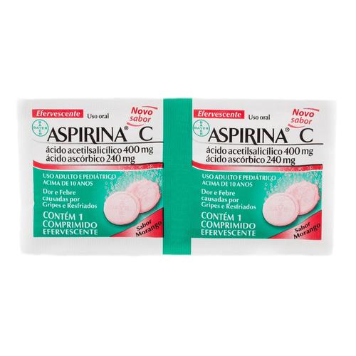 400mg + 240mg, envelope com 2 comprimidos efervescentes sabor morango