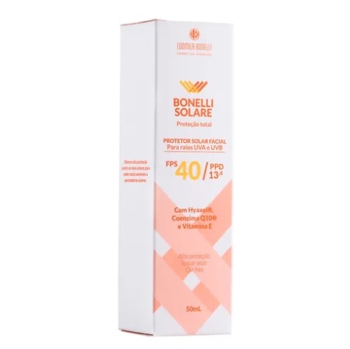 Imagem de Protetor Solar Facial Be Belle Bonelli Solare FPS 40, 50mL