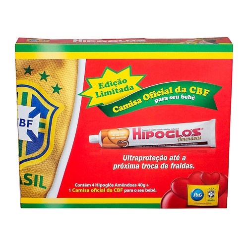 4 unidades com 40g cada + camisa oficial infantil da CBF