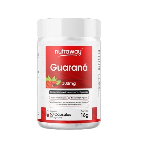 Imagem de Guaraná Nutraway frasco com 60 cápsulas