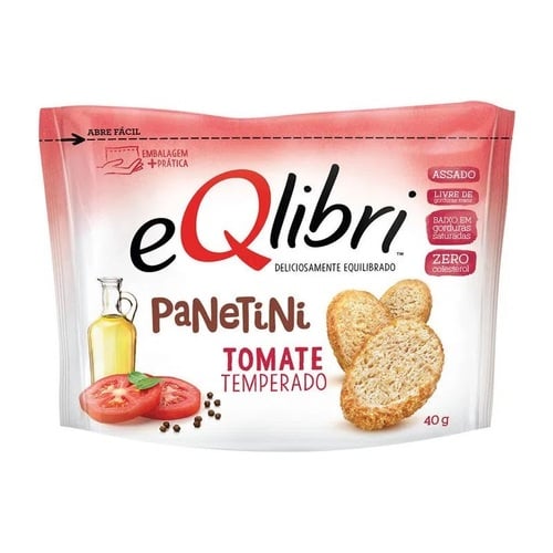 Imagem de Biscoito EQlibri Panetini tomate temperado com 40g