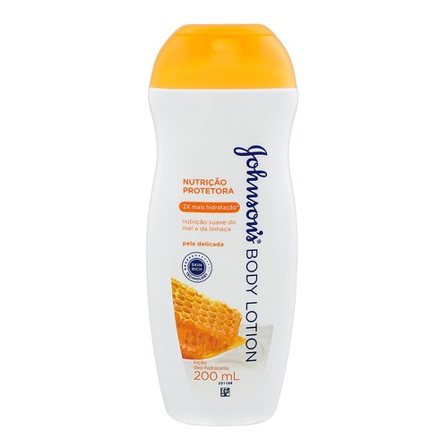 Imagem de Loção Deo-hidratante Johnson's Body Lotion mel e linhaça, 1 unidade com 200mL