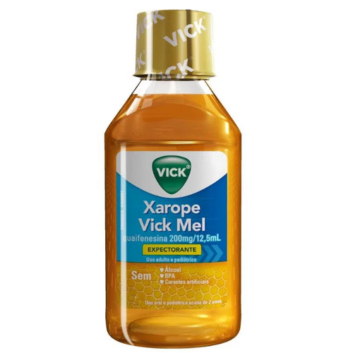 Comprar Xarope Vick 16mg/mL, frasco com 120mL de xarope, sabor mel